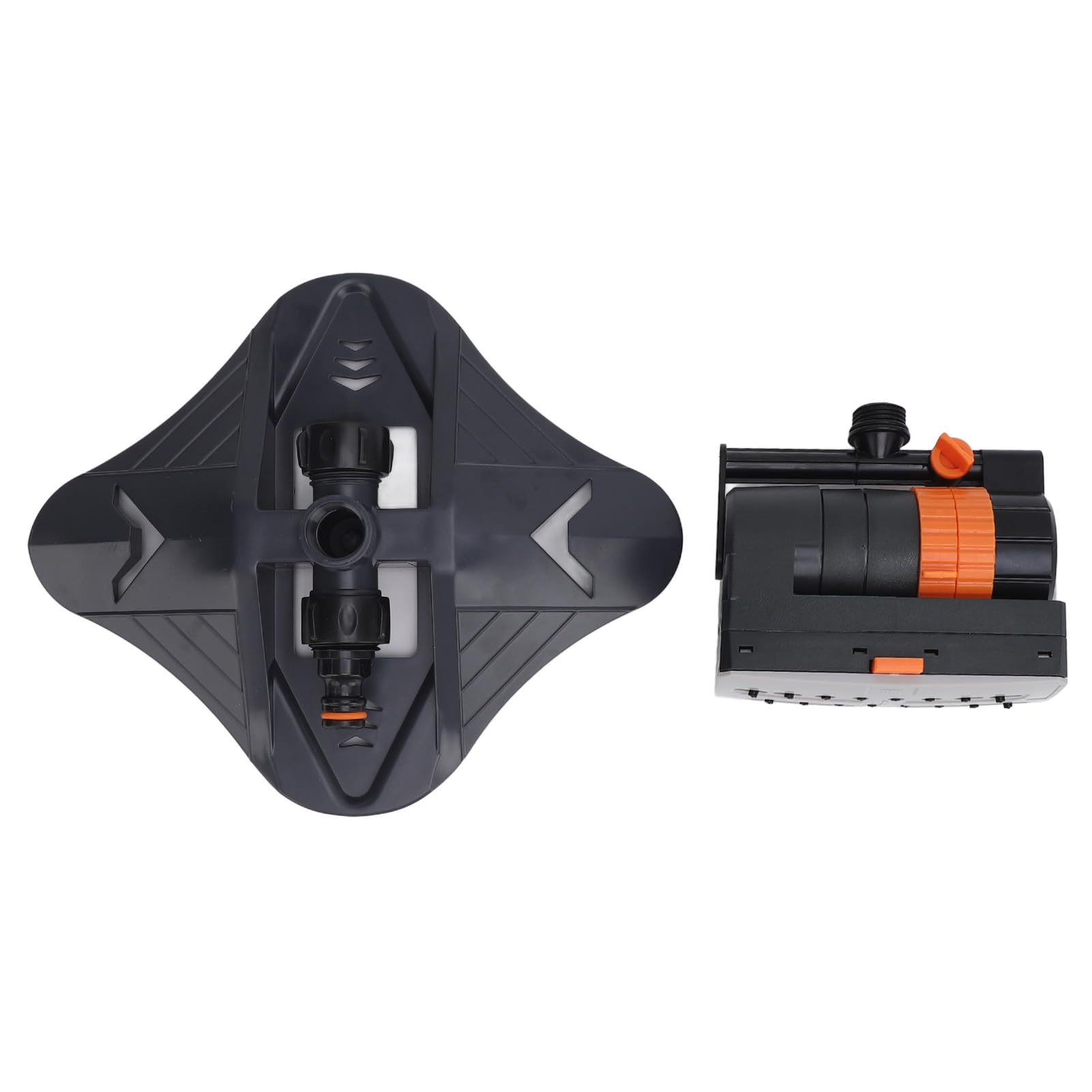 Irrigatore Oscillante, Irrigatore per Prato con Oscillazione Turbo con Ugelli a 16 Fori, Irrigatore per Acqua Automatico a 4 Modalità, Dispositivo di Irrigazione per Irrigatore