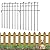Animal Barrier Fence, 10 Pack Decorative Garden Fence, Rustproof Metal Wire Garden Ground Stakes Fence for Yard Border Bottom, Total 17in(H) x 10ft(L)