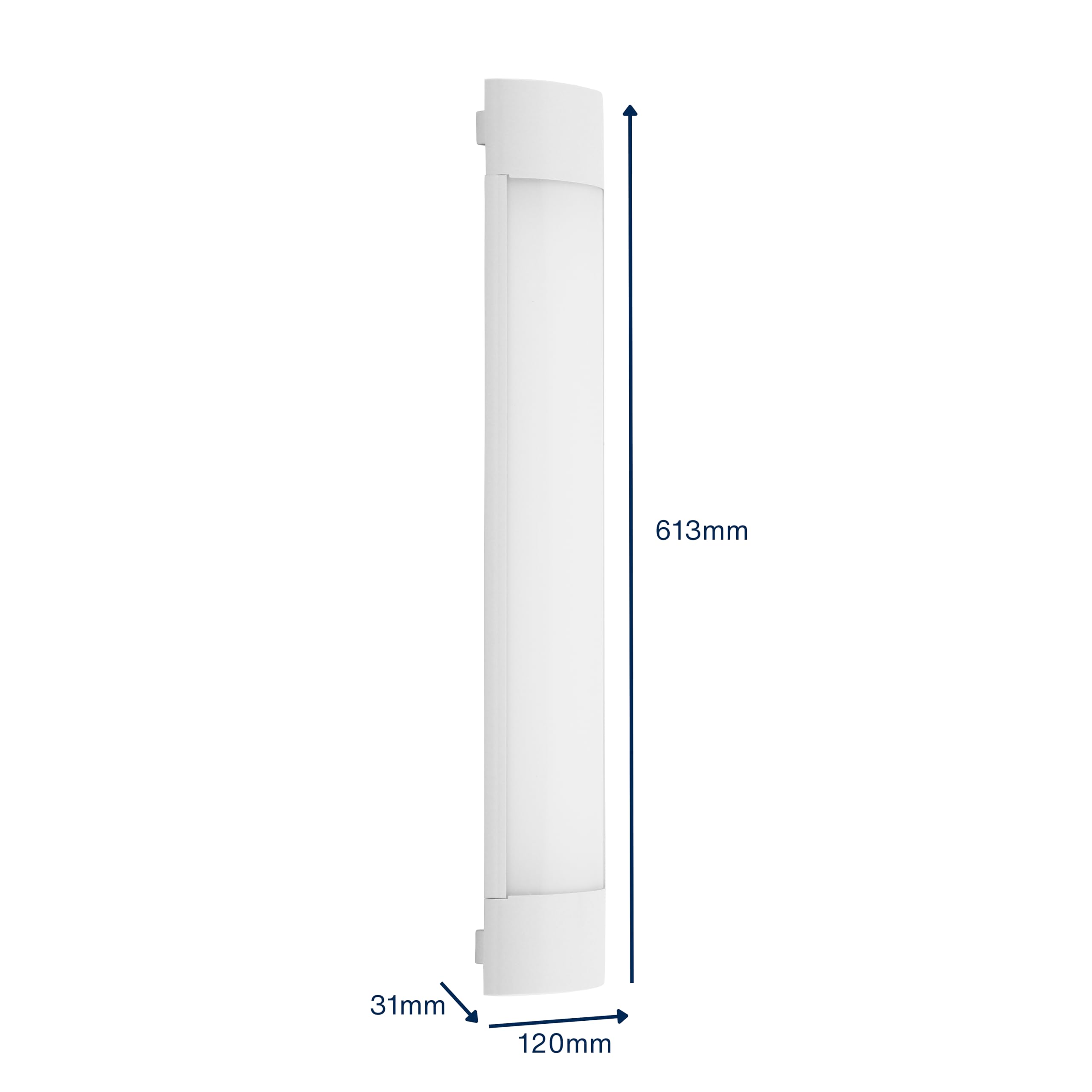 REV 2202522510 Cristal, lampa sufitowa LED, 25 W, 2500 lm, 4000 K, 61 x 12 x 3 cm, biała