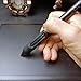 Silicone Pen Grip Holder Pen Stand Holder Compatible for Wacom Pro Pen 3 PTK470, Ergonomic Tablet Pen Protective Sleeve, Stylus Pens Accessoriesc (Black) (Black)