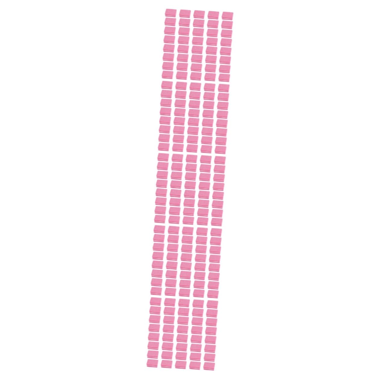 FRCOLOR 250piezas Limas De Uñas Esponja Para Pedicura Herramienta De Pulido y Moldeo De Uñas Práctico Para Manicura y Cuidado De Pies Diseño Portátil y Multi-funcional Color Rosa