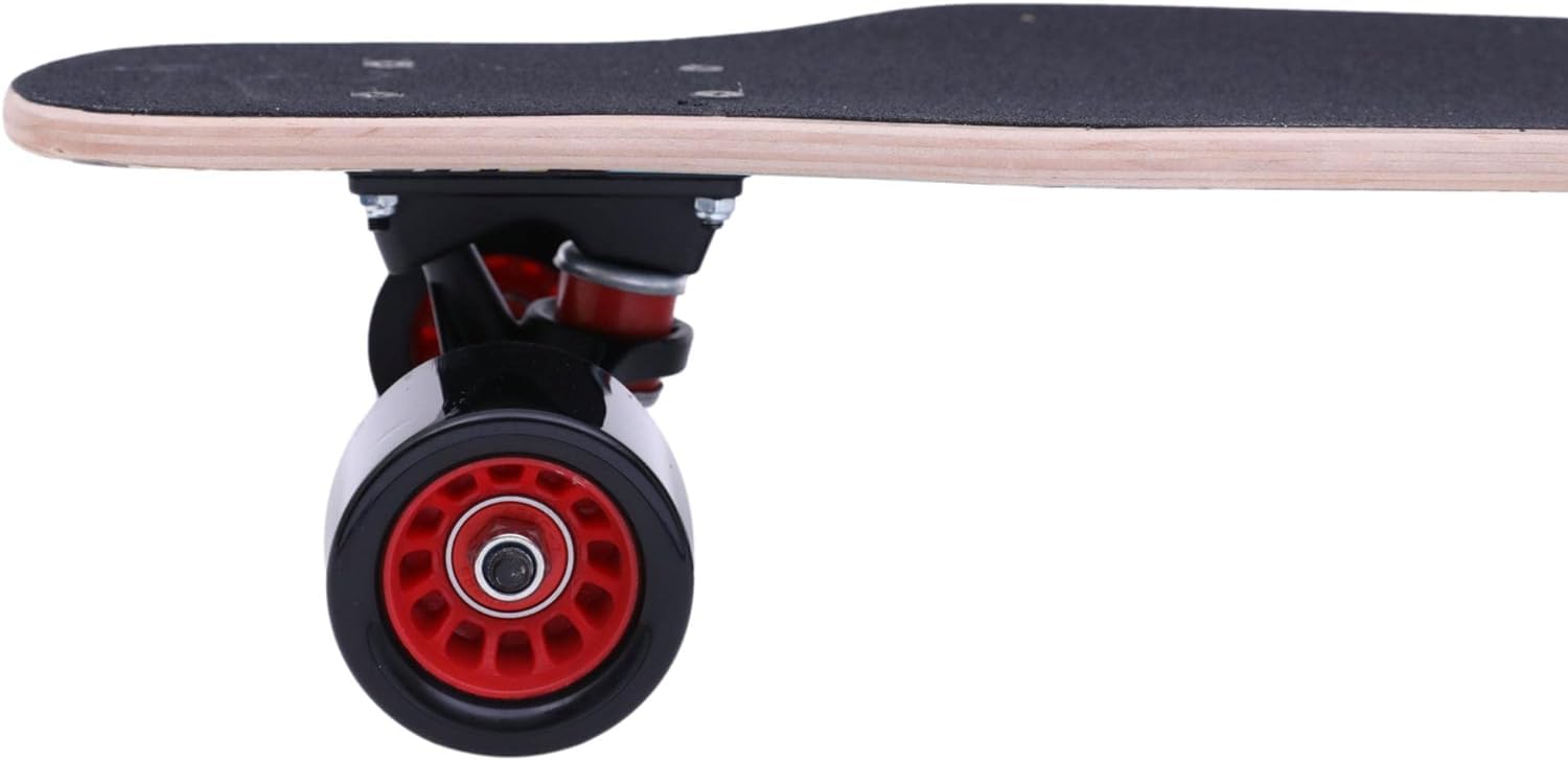 Longboard Cruiser 80 cm Phantom - TheLongboarder | Carving et Cruising | Haute résistance et légèreté | ABEC-7 | Idéal pour les adolescents débutants | Axes en aluminium et roues PU, bois d'érable