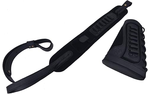 Miniatura 2 de Funda de cuero para rifle de escopeta con eslinga de pistola para .357 .30-30 .30-06 .45-70 .22LR 12GA 16GA 20GA