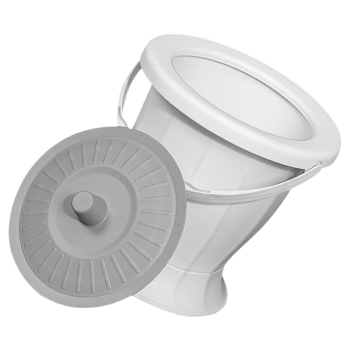 POPETPOP Vaso Usare, p e Urinare Portatile in Plastica Coperchio Facile per Adulti e Anziani, Adatto Casa e Viaggio