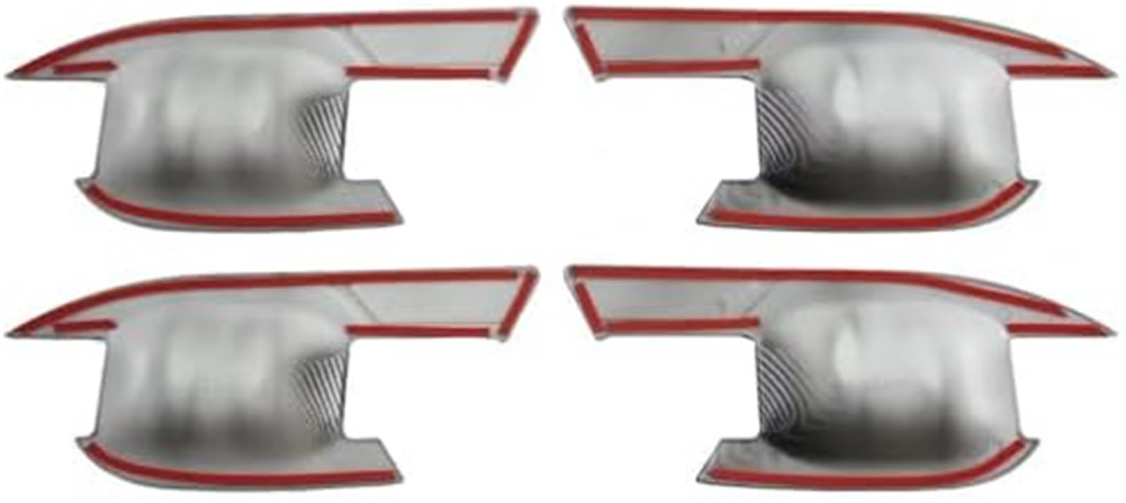 Osłona klamki zewnętrznej Zewnętrzna klamka dla drzwi samochodowych miska nakładka pokrywa tapicerka Decor Abs, Hyundai, Santa Fe 2024 2025(BLACK Handle Bowl 9)