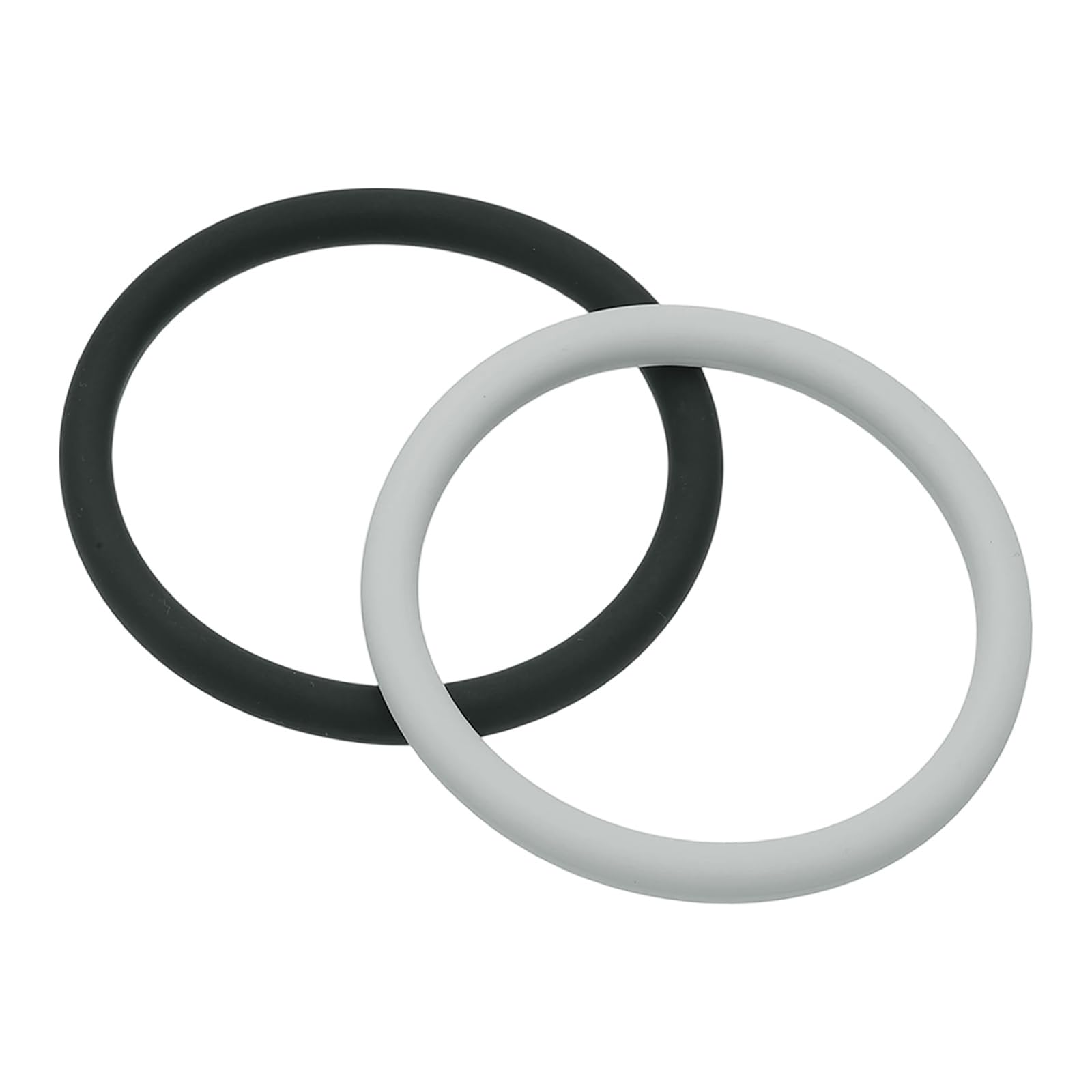 YELARXI Silicone Bracelets Band, Sport Wristband Bracelet Stretch Sports Bands & 2 Pack & Black Gray - Fitting for (Men/Ladies/Kids/Team Games/Birthday/Party)