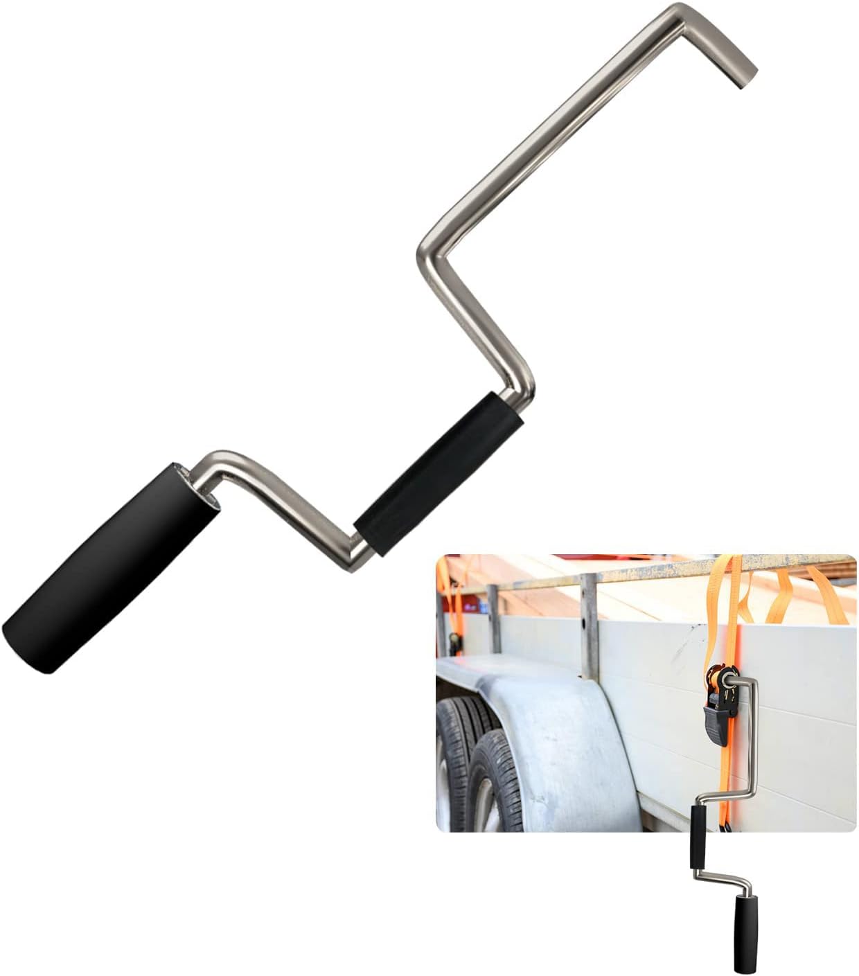 LvnRaay Strap Winder, Winch Winder for Flatbed Truck Tie