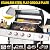 CIG GARDEN Dual Fuel Grill Combo, Propane & Charcoal BBQ with 52,000 BTU, 2 Side Shelves, Cast Iron Grid & Griddle Plate, Outdoor Grill for Patio, Backyard, Garden, Silver & Black
