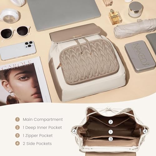 Image of LOVEVOOK Backpack Purse for Women,Small Backpack for Women for Travel Work,Cute Backpack Daypack With Anti-theft Pocket,14 Inch Fashion Ladies Backpack for Daily College Shopping