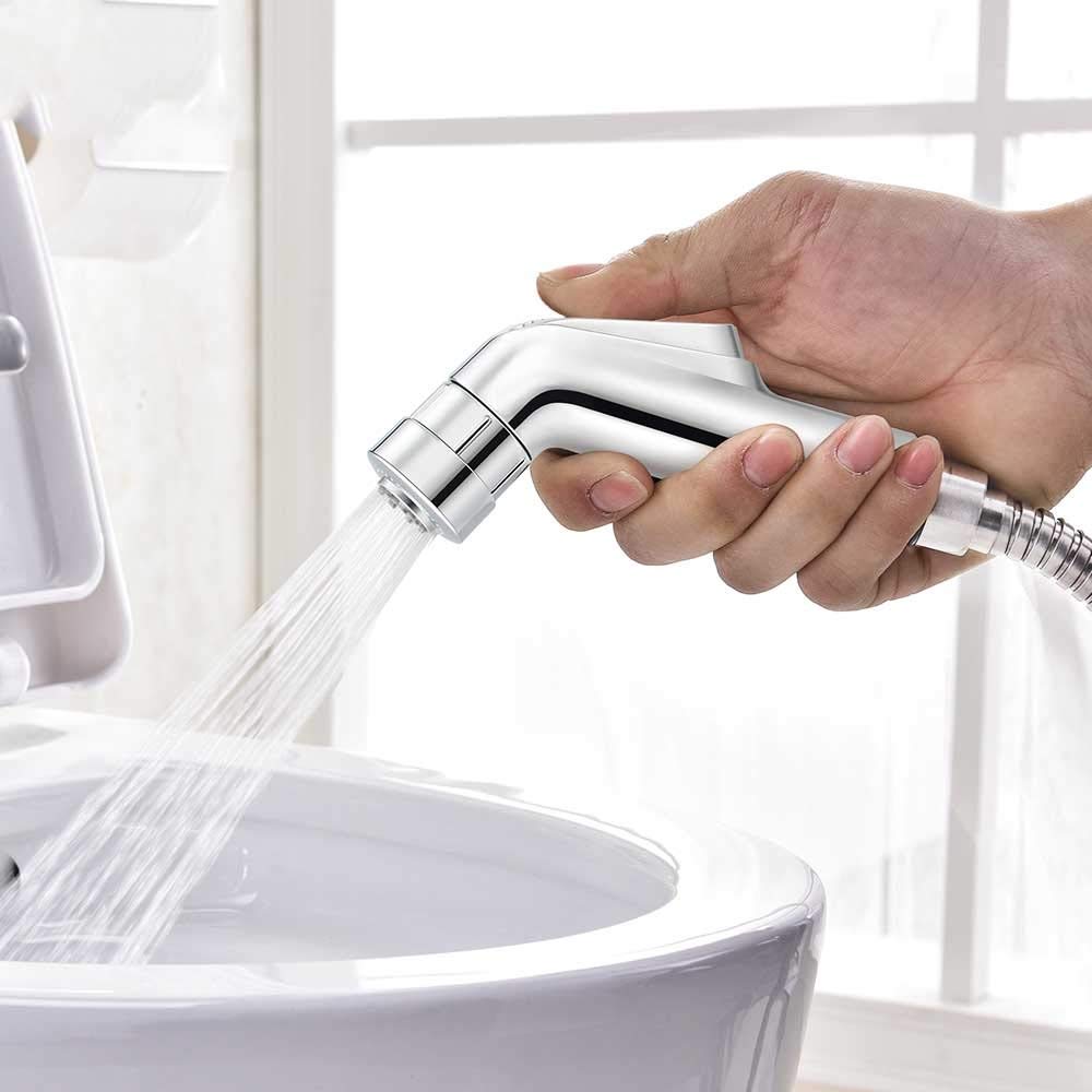 Toilet Seat Bidet 2 Ways Wash Toilet Seat Hand Held Shower Bidet Sprayer Faucet Shower E — view 3