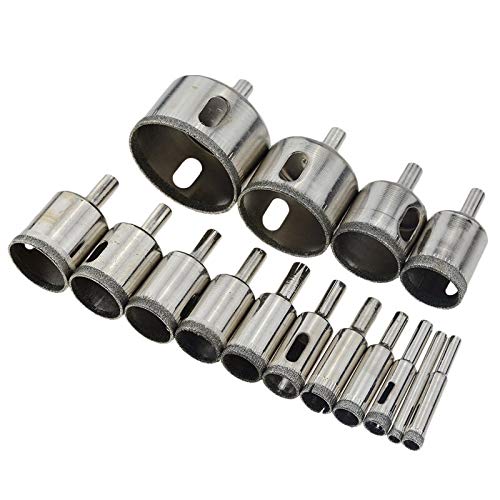 Set de brocas diamantadas para vidrio y cerámica 6mm-50mm miniatura 3