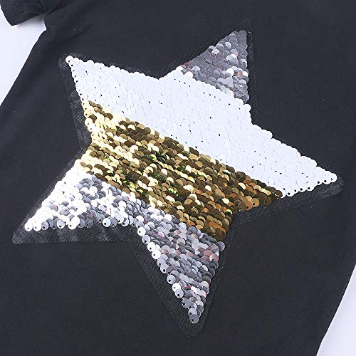 Boys Girls Magic Flip Sequins T-Shirt Short Sleeve Crew Neck Tops Kids Reversible Sequin Tees 12 Months to 8 Years4