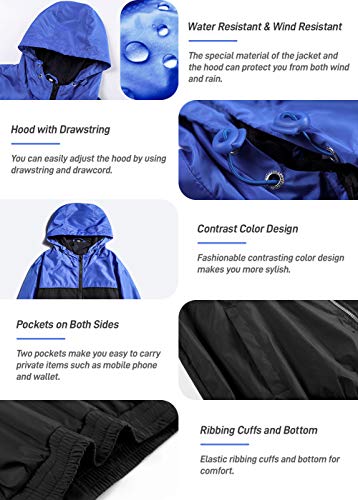 Image of MADHERO Mens Windbreaker Jacket Lightweight 90s Retro Wind Breakers