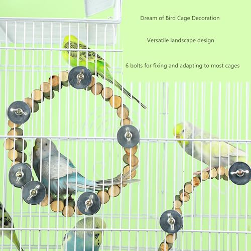 Jouet d escalade pour cage oiseaux en bois pour perruches