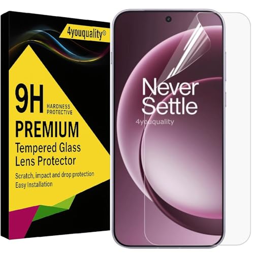 Image of 4youquality Acrylic Screen Guard Compatible with OnePlus 15 (Transparent) | Edge to Edge Full Screen Coverage, HD Clear, Scratch Resistant, Bubble Free Installation with Easy Installation Kit