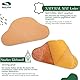 SULPO 4 Paare Echt-Leder Fersenpolster - Fersenschutz gegen Blasen & Reibung - Fersenkissen für Schuhe - Schuh Fersen Reparatur - Selbstklebende Heel Pads - Antirutsch Hackenpolster - Natural Beige