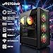 STGsivir Gaming PC, Gaming Computer Desktop Tower, GeForce RTX 3050 6GB GDDR6, Core i7 up to 3.9GHz,16GB RAM DDR, 512GB SSD, WIFI 6, BT 5.0, RGB Fan x3, Windows11 PRO