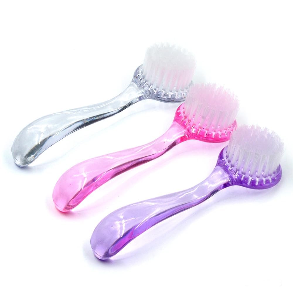 maniglia nail art spazzola di pulizia set manicure unghie e piedi scrubbing Cleaner e vestiti scarpe spazzole 6pcs