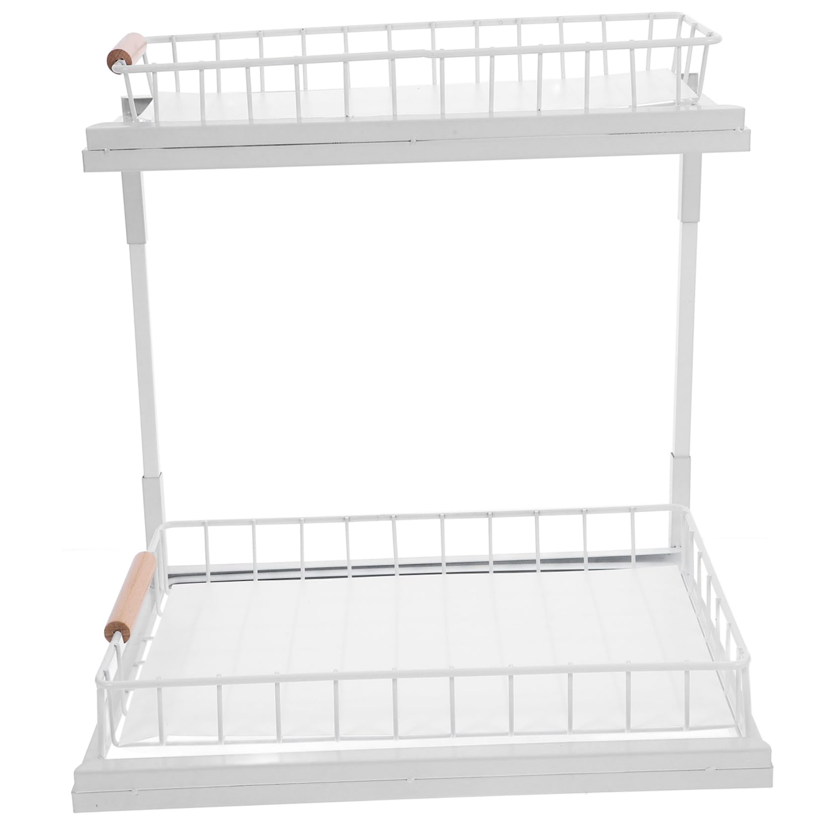 Ciieeo 2-tier Cabinet Organizer Pull-out Spice Rack Kitchen Countertop Storage under Sink Spice Holder