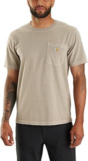 Carhartt Men's Relaxed Fit Midweight Short-Sleeve Garment Dyed Pocket T-Shirt