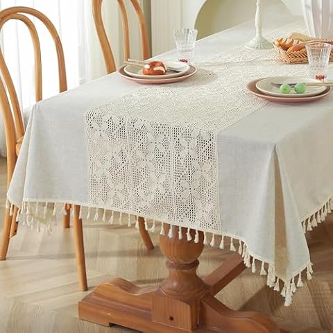 Nappe meioro en dentelle beige Cover