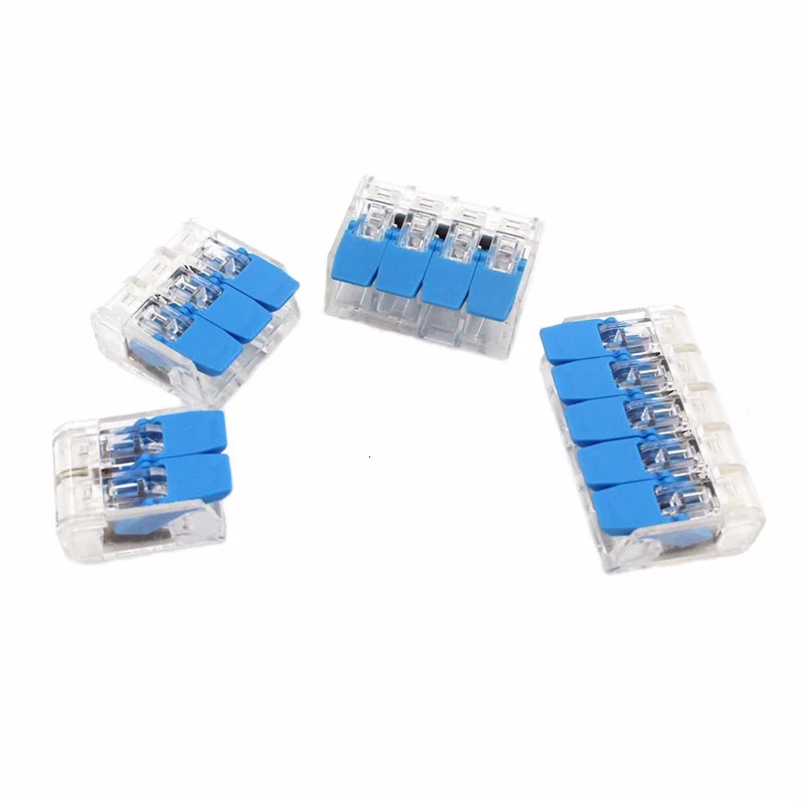 Connettore for cavi elettrici Connettori for strisce LED Mini gabbia a molla Universale compatto Cablaggio rapido Conduttori Terminale a inserimento(Lavender,30PCS)