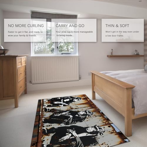 Tapis lavable en machine Wise Animals 60x120cm résistant aux taches avec envers antidérapant - 5
