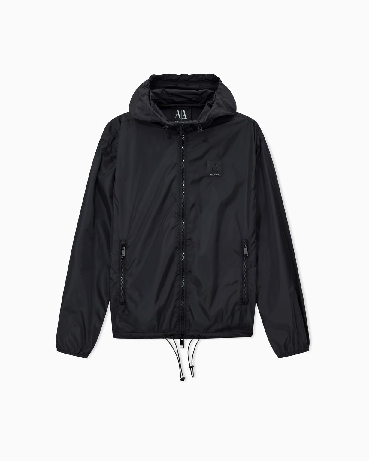 Armani Exchange Women's Icon Project, Front Logo Patch, Windbreaker, Windbreaker, Black, S