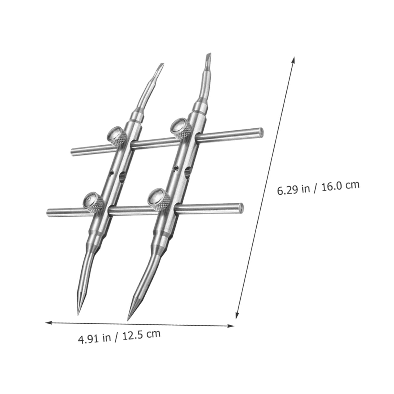 UKCOCO Metall Silber mit Ergonomischem Design Kameraobjektivschlüssel und Festem Griff Werkzeug zur Linsenreparatur und Öffnungsschlüssel für Teleskoplinsen