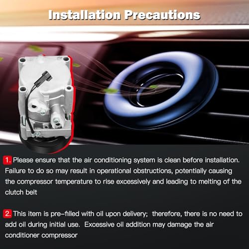 Image of cciyu AC Compressor for Car for Ford Mustang Econoline Van Wagon 4.6L 5.4L