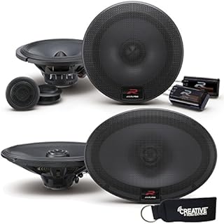 Alpine R-Series Bundle - A Pair of Alpine R-S65C 6.5 Inch Component 2-Way Speakers & Pair of R-S69 6x9 Coaxial Speakers