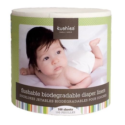 100 Sheets, Flushable & Fully Biodegradable Diaper Liners