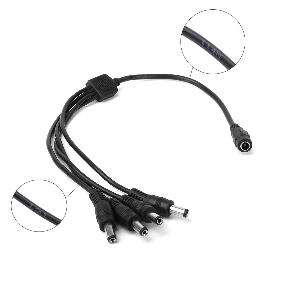 DC Power Splitter Cable - Power 4 Cameras -7