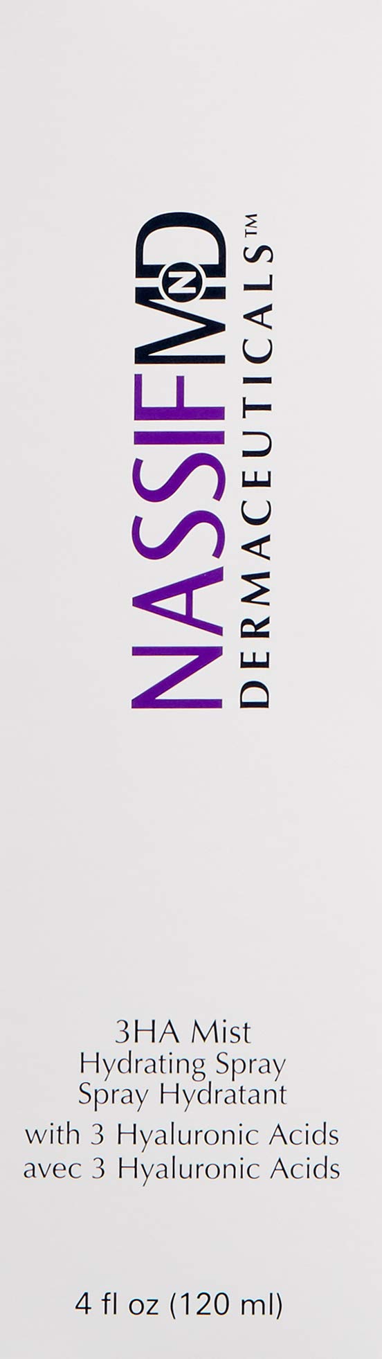 NassifMD 3HA Instant Hydrating Facial Mist - Contains 3 Types of Hyaluronic Acid to Keep Your Face Refreshed and Hydrated, Decreases Look of Skin Puffiness, Dark Circles and Fine Lines