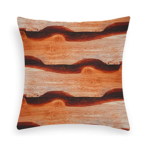 Johnear Abstrakt Kissenbezüge Dekorativ Sofakissen Fantasie Dekokissen Kissenbezug Outdoor Wald Wald Zierkissen Kissenhülle Quadratische Couchkissen Braun 40x40cm Serie #17652 Cover