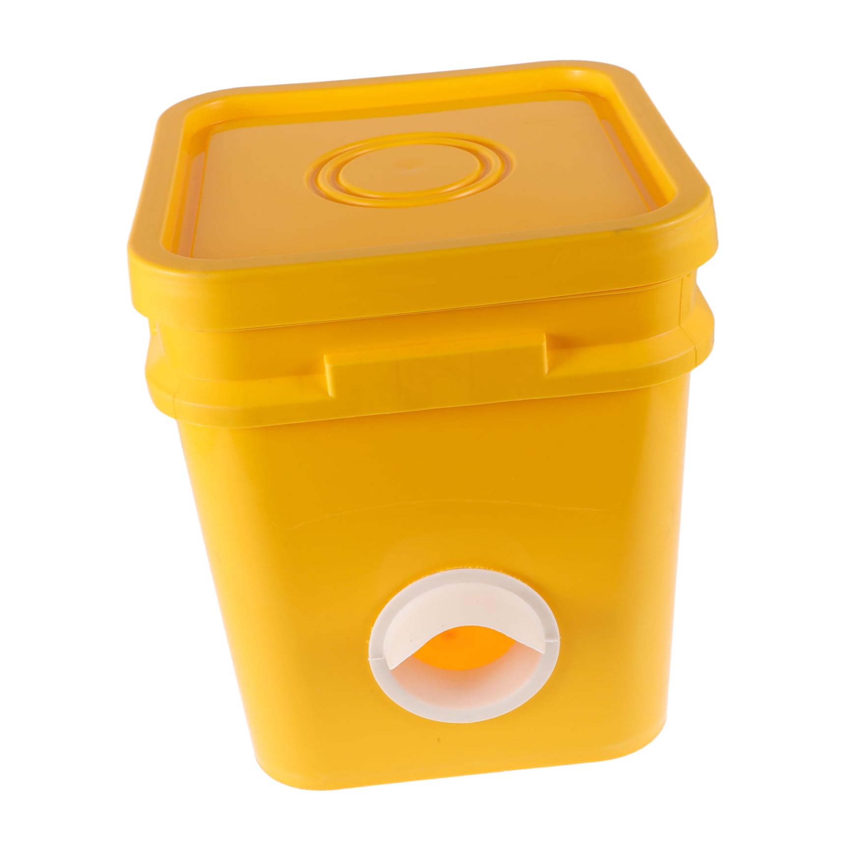 Mangiatoia Automatica per Pollame 12l in Plastica Arancione