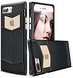 iPhone 7 Plus Case, Ansiwee Anti-slip Shockproof Armor iPhone 7 Plus Protective Defender Case Shell Slim Fit Non-slip Grip Rubber Bumper Case Cover for Apple iPhone 7 Plus 5.5 Inch (Black)