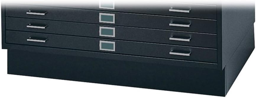 Safco Products Flat File Closed Base for 5-Drawer 4994BLR Flat File, Sold Separately, Black