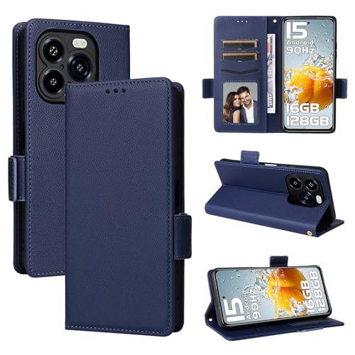 Image of Zelocasee Compatible with Oukitel C65/C65 Pro Wallet Phone Case,Navy Blue