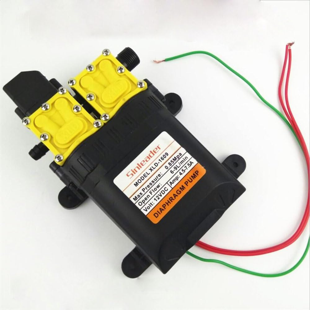 Extra High Power 12V DC Electric Diaphragm Pump 6-9L/min Mini Micro High Pressure Water Pump Agricultural Home Garden Car Washer