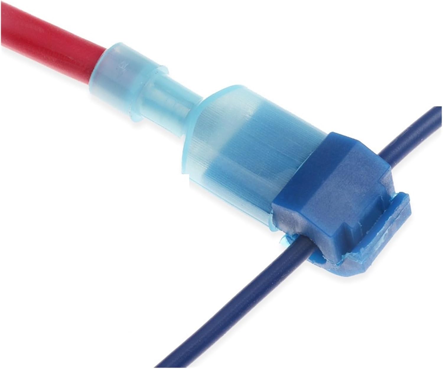 20 PCS T-Type Connector Quick Wiring Connector Splice Insulated Quick Cable Connector Snap Splice Lock(20pcs(10sets) Blue)