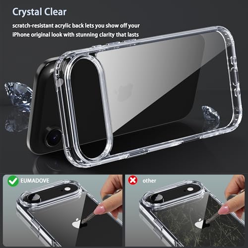 Image of for iPhone 17 air Case Transparent Phone Cover, [10 FT Military Grade Drop Protection] Slim Durable Shockproof Protective Bumper (Transparent, iPhone 17 air)
