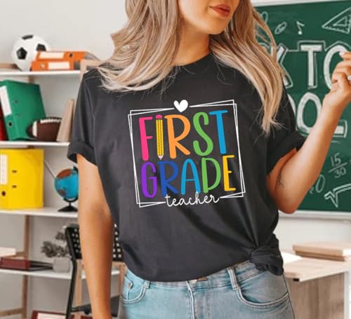 First Grade Teacher Shirts Women You Can Do Hard Things Tshirt Inspirational Saying Graphic Tee Tops4