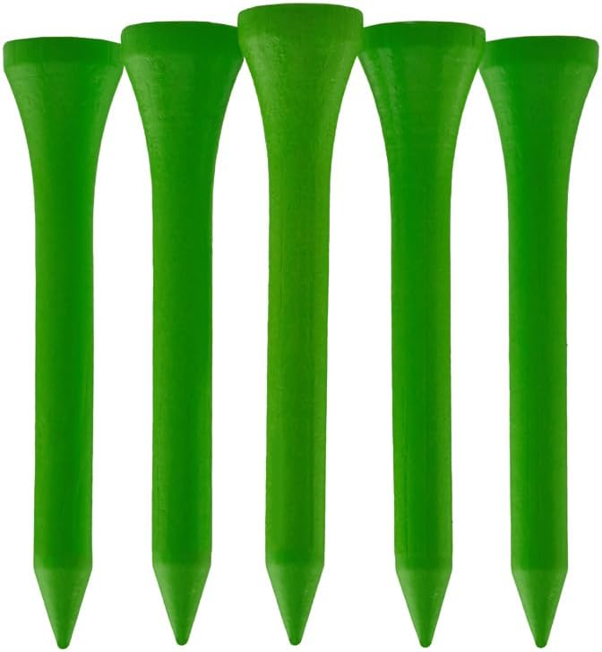 100 PCS Bamboo Golf Tees | Multiple Colours & Sizes | Castle Golf Tees | Standard Golf Tees | Eco Friendly & Sustainable Bamboo Golf Tees