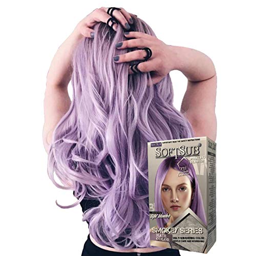 SoftSub Smokey Lavander 80 ml, Revolutionary Hair color cream,Permanent hair color, Purple Hair dye, Highlights