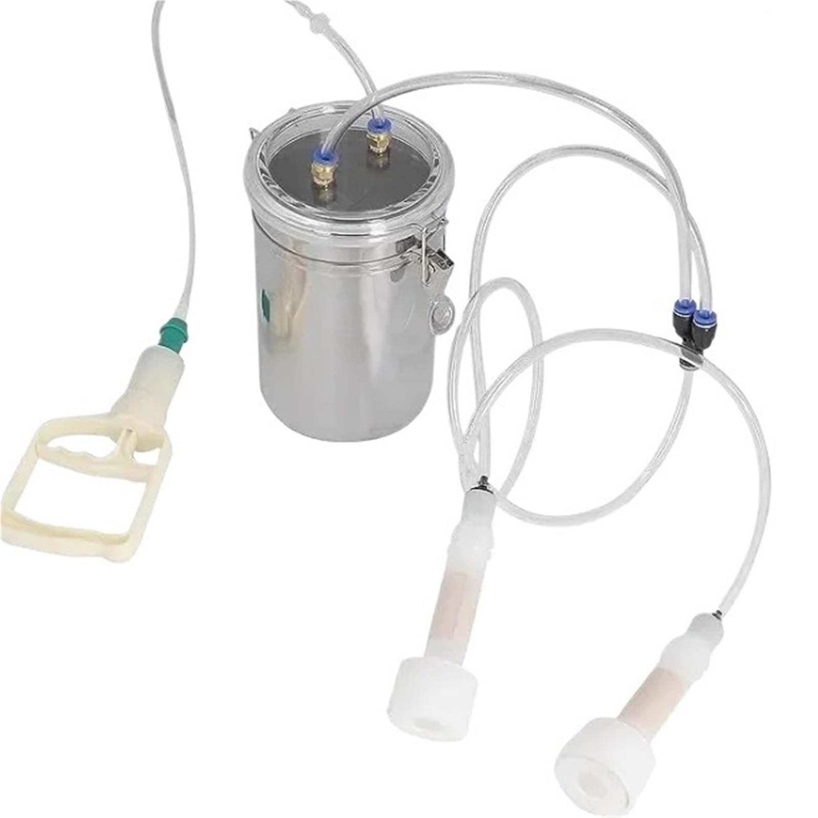 Ordeñadora Manual Ordeñadora manual pequeña for ovejas con succión de leche, fácil usar, acero inoxidable, 2 l