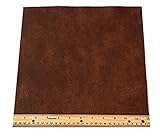 Upholstery Leather Piece Medium Brown Cowhide Light Weight 12