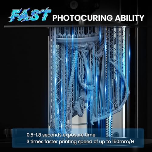 Image of ELEGOO Rapid 3D Printer Resin 405nm UV Curing Photopolymer Resin for Mars 4 Ultra and Saturn 3 Ultra Resin 3D Printer, Fast Curing, High Precision, Grey 1000g