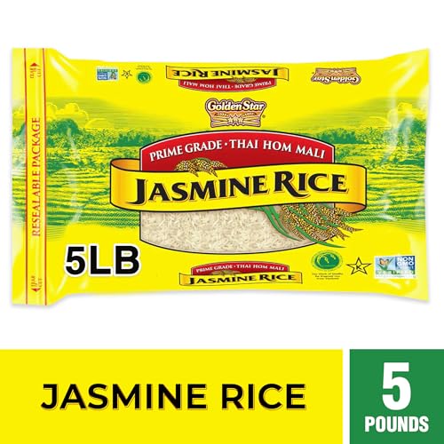Image of Golden Star Thai Hom Mali Jasmine Rice - 5 lb Bag