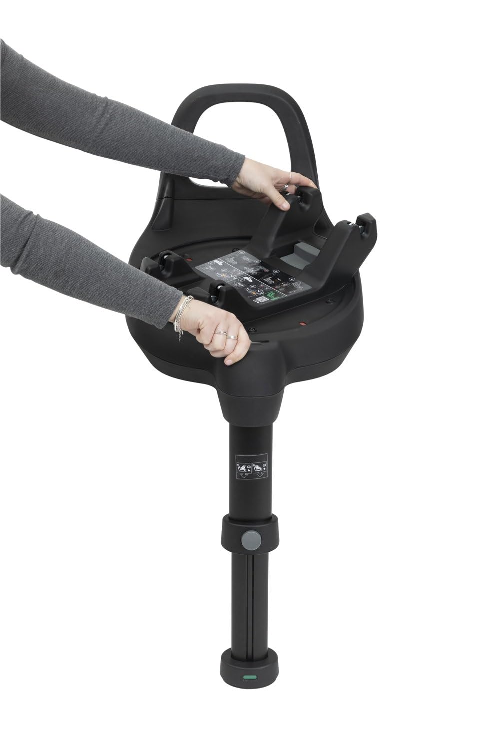 Chicco Base Full 360 I-Size, Base Kindersitz für Kory i-Size und Bi-Seat i-Size, mit 360° Drehung, i-Size Approved, mit Isofix-Anschlüssen und Stützfuß, 0 Monate+, Schwarz